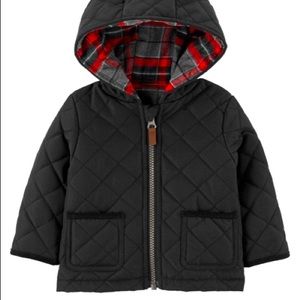 NWT Carters Plaid Lined Jacket